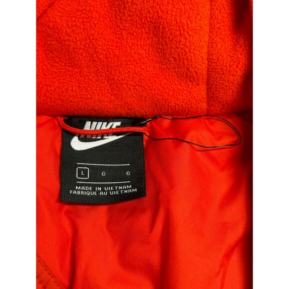 Nike Jacket Men Large Red Navy Synthetic Fill Windbreaker Full Zip Logo Outdoors - Picture 8 of 12
